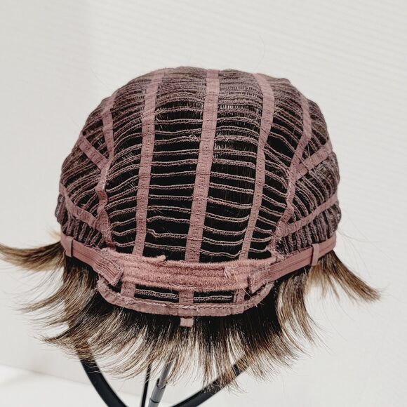 Ellen Wille Perucci Synthetic Mono Crown Cap Wig Dark Sand Rooted Style Tool - Picture 10 of 11